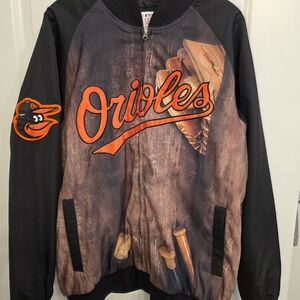 Orioles Men's Lightweight Jacket - Black and Orange